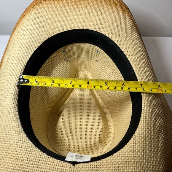 Twisted Tea promotional Natural Woven Cowboy Straw Hat with Black Band - Picture 4 of 5